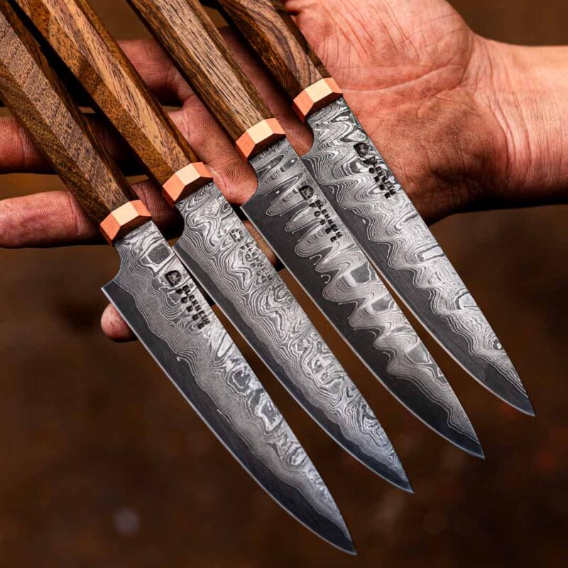 Damascus Steak Knives