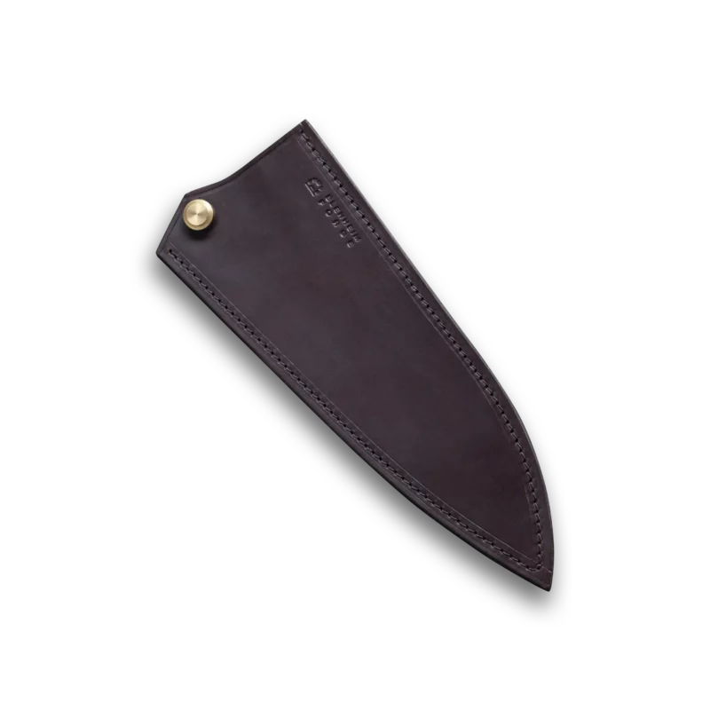 Santoku Stainless Clad Leather Sheath