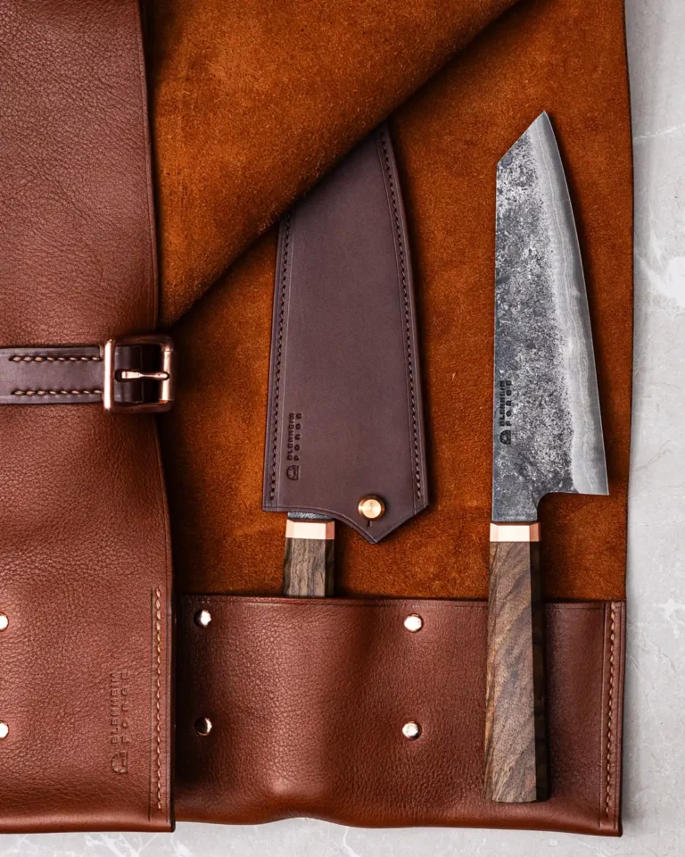 Chef Knife Storage - Leather sheaths and knife rolls.