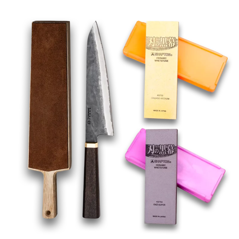 Gyuto + Pro Stone Set